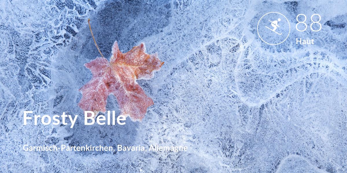 Ski comfort level is 88 in Frosty Belle