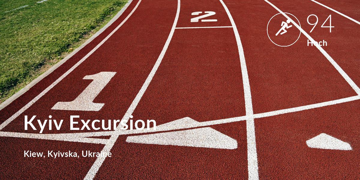 Laufen comfort level is 94 in Kyiv Excursion