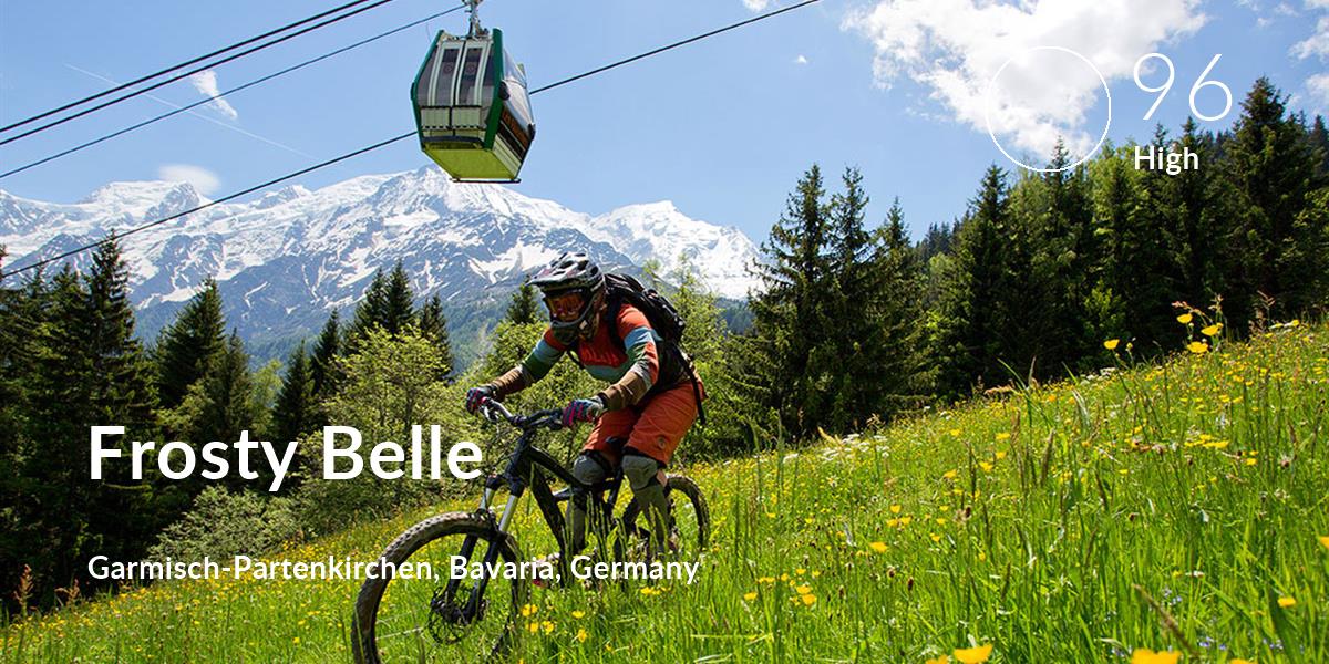 Cycling comfort level is 96 in Frosty Belle