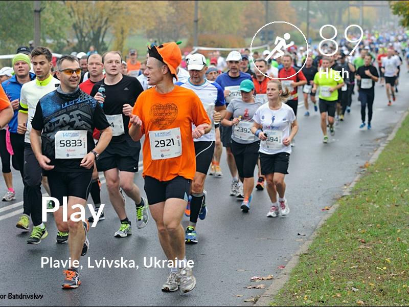 Running comfort level is 89 in Play