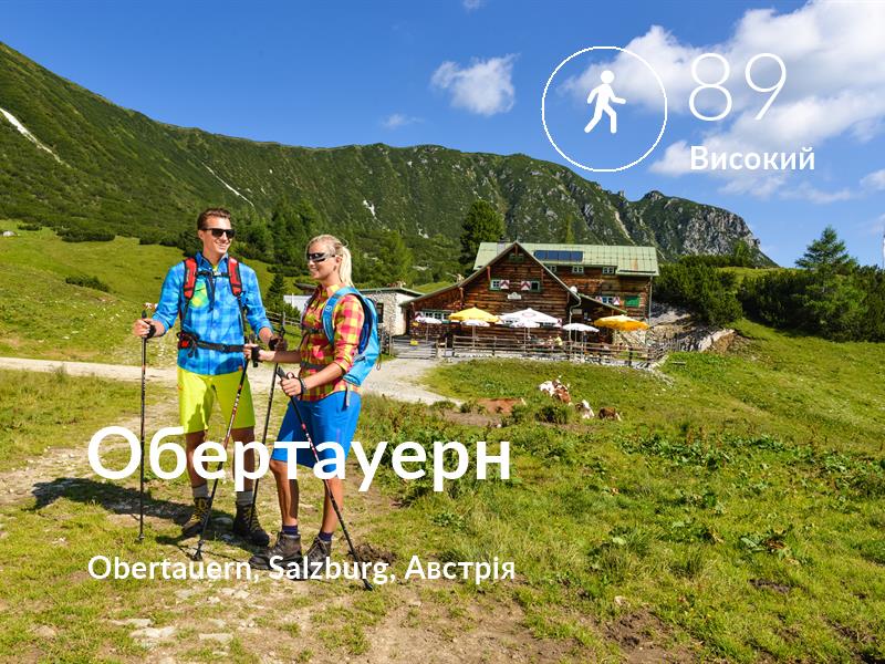 Прогулянка comfort level is 89 in Обертауерн