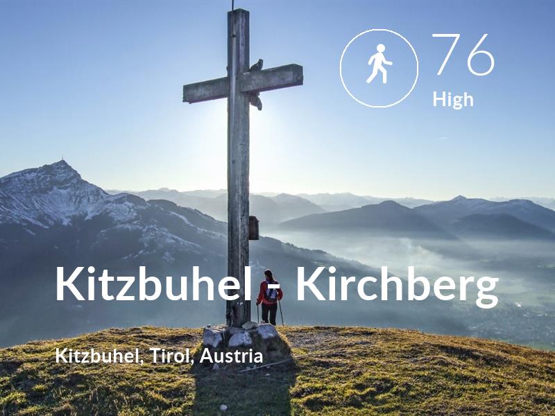 Walking comfort level is 76 in Kitzbuhel - Kirchberg