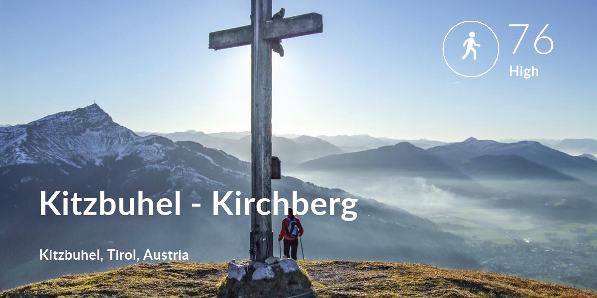 Walking comfort level is 76 in Kitzbuhel - Kirchberg