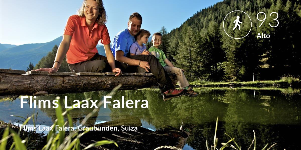 Caminando comfort level is 93 in Flims Laax Falera