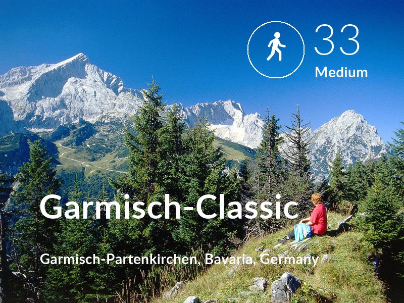 Walking comfort level is 33 in Garmisch-Classic