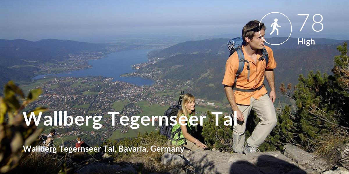 Walking comfort level is 78 in Wallberg Tegernseer Tal