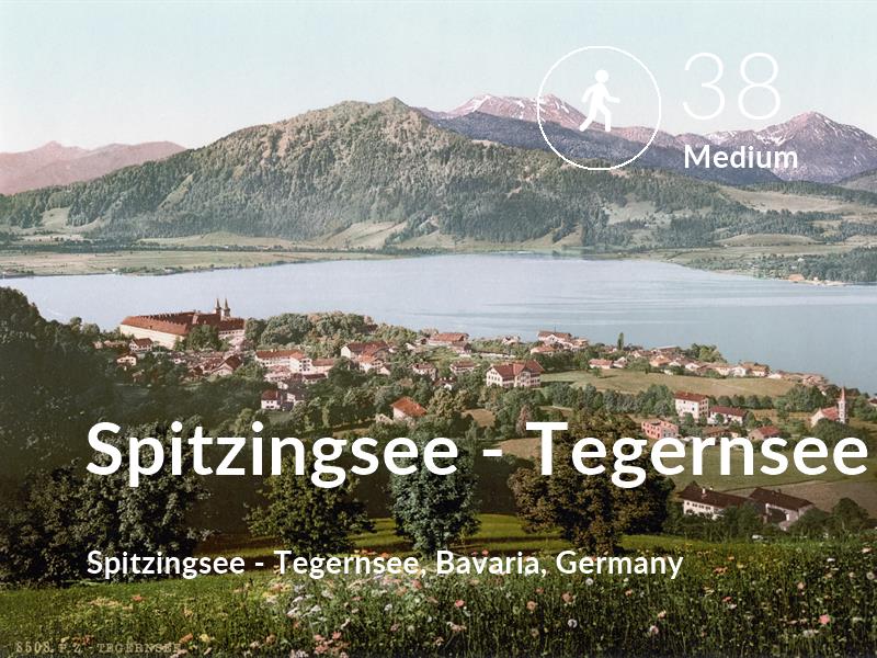 Walking comfort level is 38 in Spitzingsee - Tegernsee