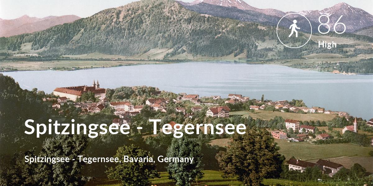 Walking comfort level is 86 in Spitzingsee - Tegernsee