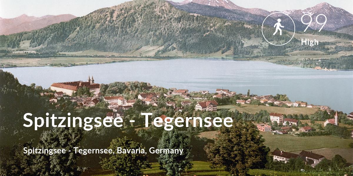 Walking comfort level is 99 in Spitzingsee - Tegernsee