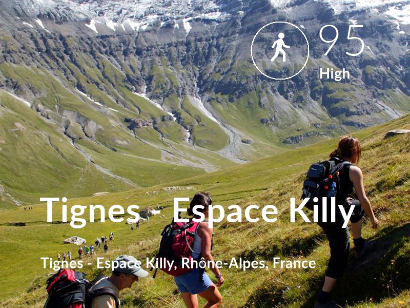 Walking comfort level is 95 in Tignes - Espace Killy