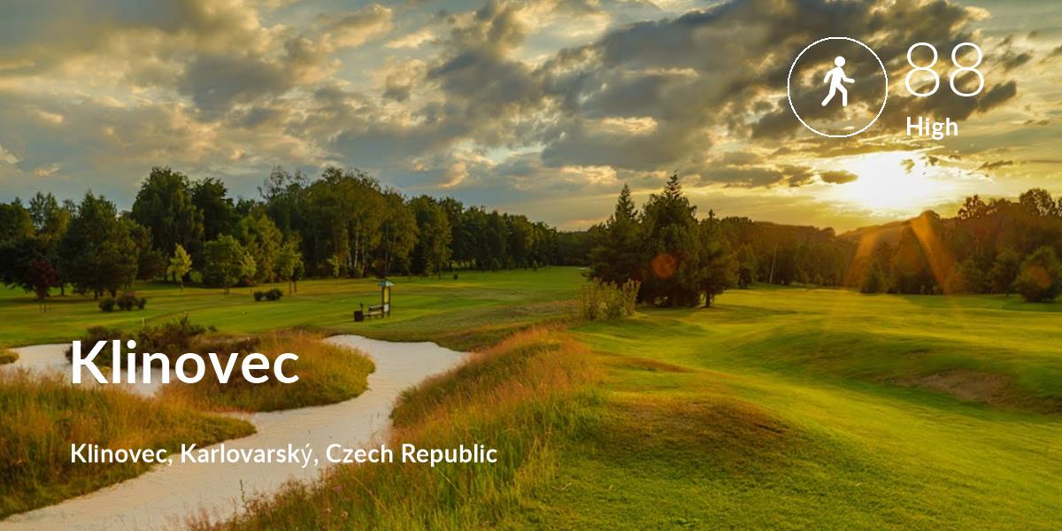 Walking comfort level is 88 in Klinovec