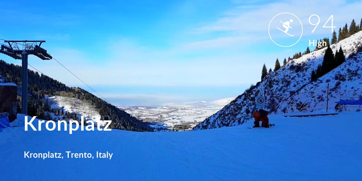 Skiing comfort level is 94 in Kronplatz