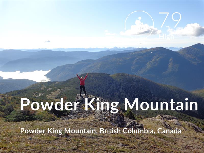 Hiking comfort level is 79 in Powder King Mountain