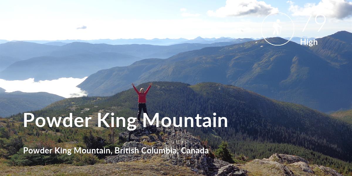 Hiking comfort level is 79 in Powder King Mountain