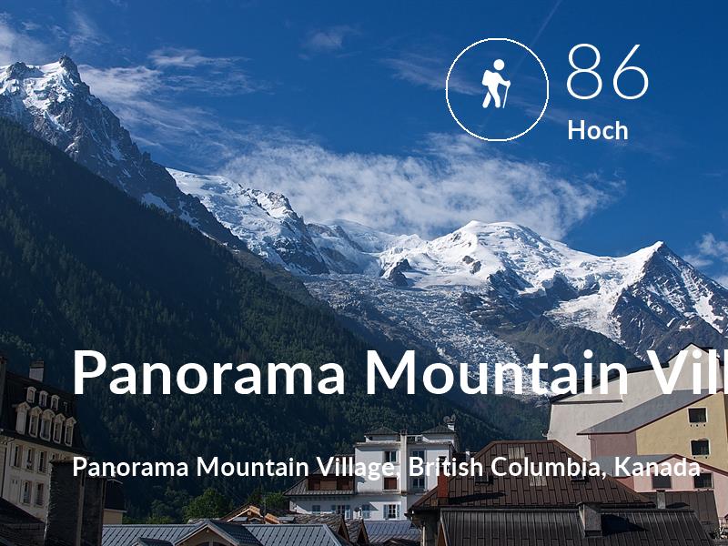 Wandern comfort level is 86 in Panorama Mountain Village