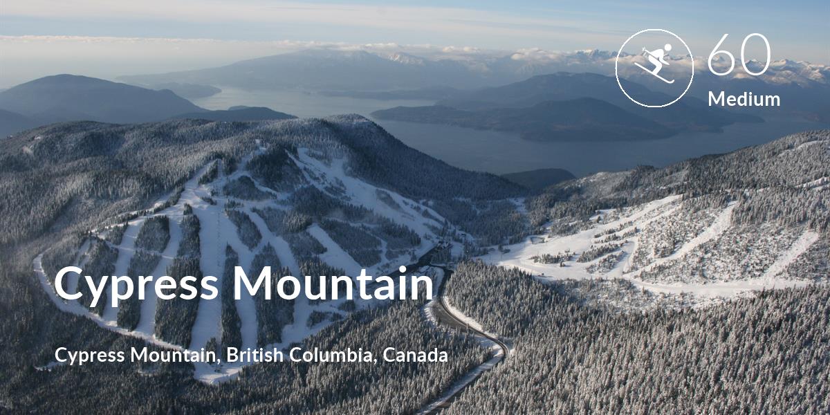 Skiing comfort level is 60 in Cypress Mountain