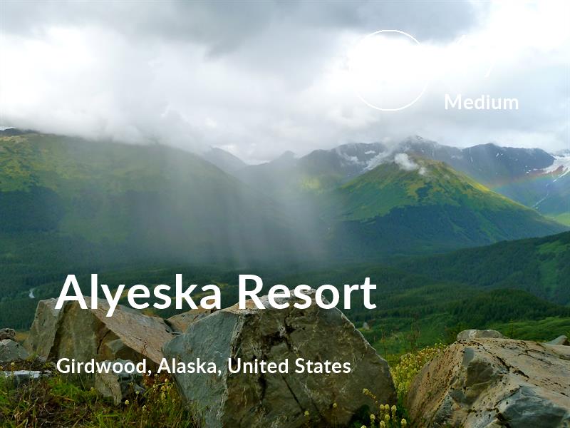 Hiking comfort level is 47 in Alyeska Resort