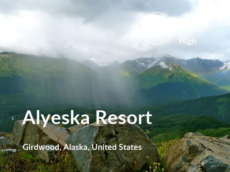 Hiking comfort level is 96 in Alyeska Resort
