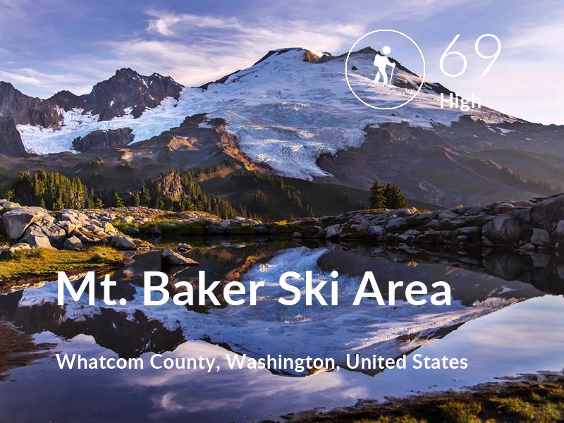 Hiking comfort level is 69 in Mt. Baker Ski Area