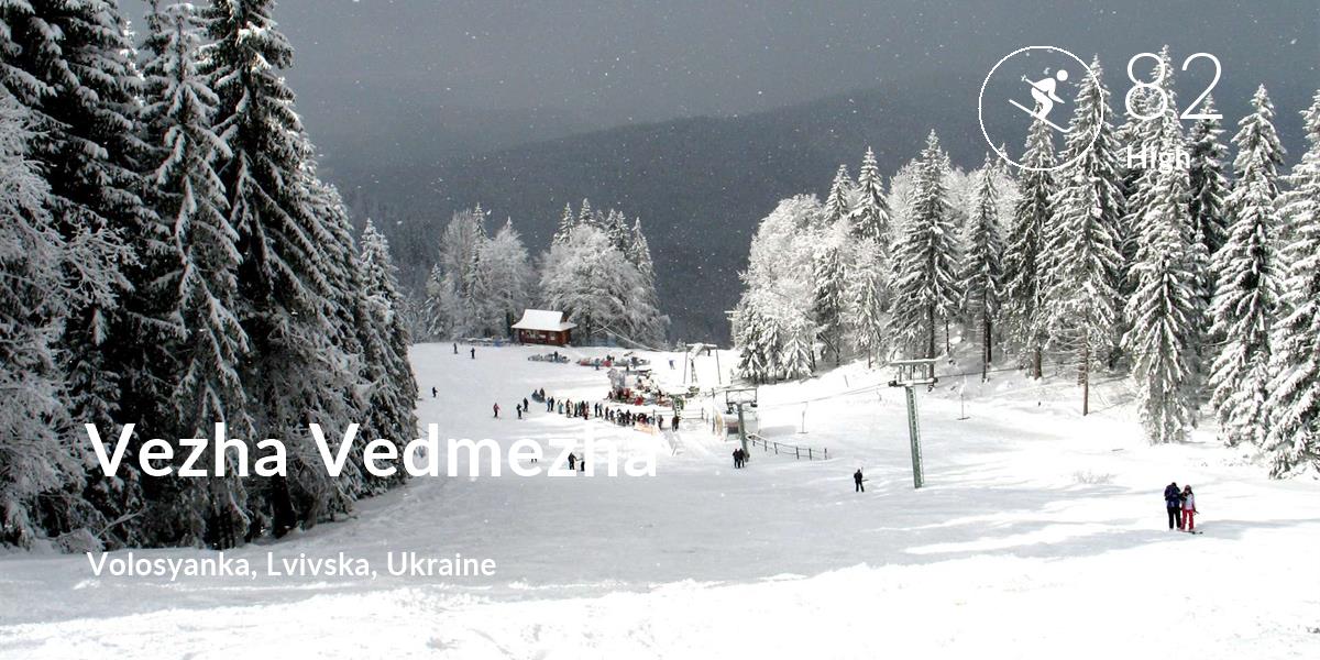 Skiing comfort level is 82 in Vezha Vedmezha