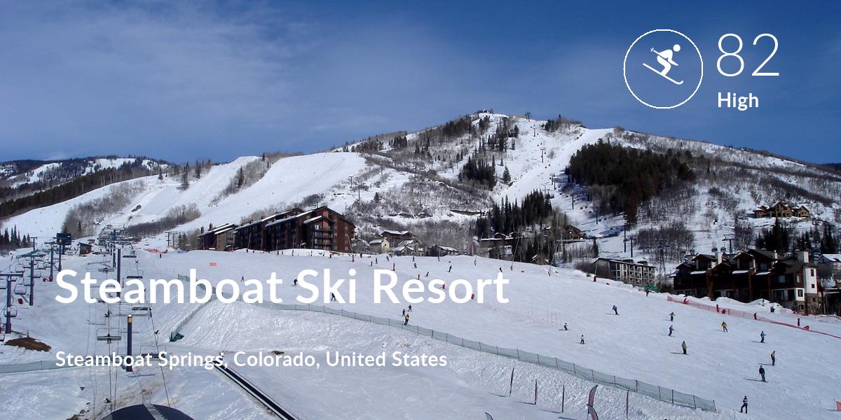 Skiing comfort level is 82 in Steamboat Ski Resort