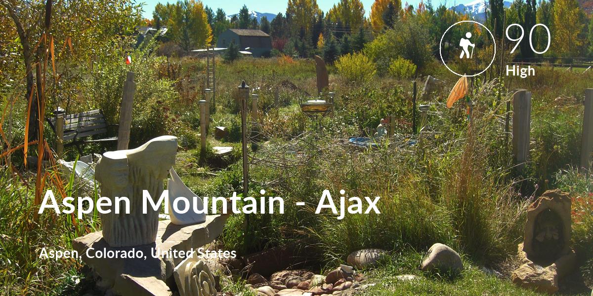Hiking comfort level is 90 in Aspen Mountain - Ajax