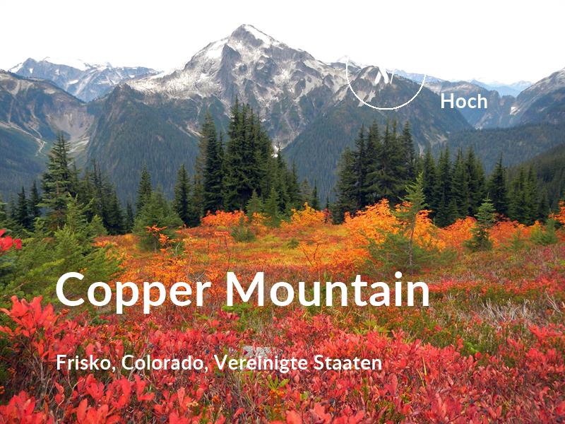 Wandern comfort level is 95 in Copper Mountain