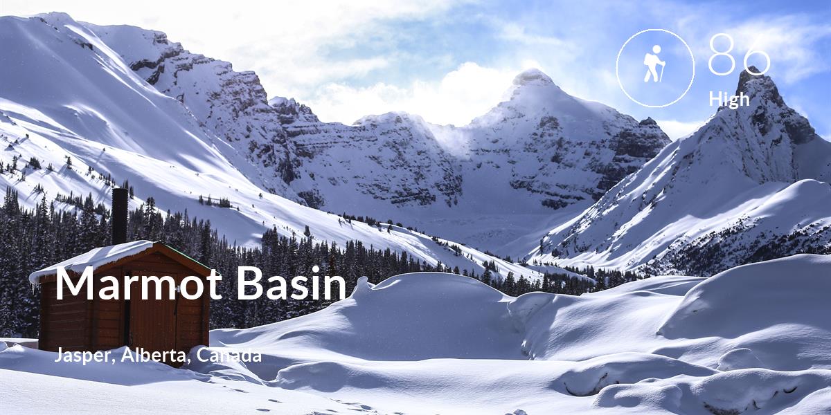 Hiking  comfort level is 86 in Marmot Basin