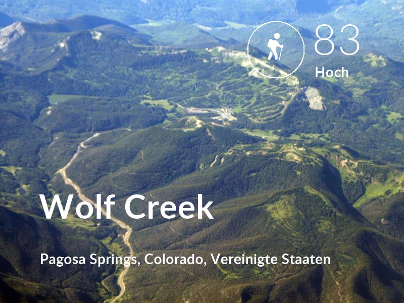 Wandern comfort level is 83 in Wolf Creek