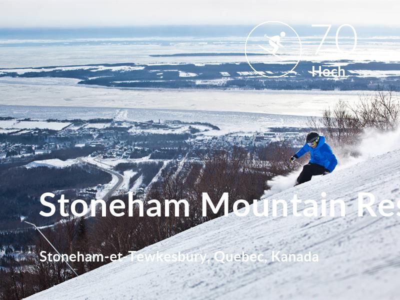 Skifahren comfort level is 70 in Stoneham Mountain Resort