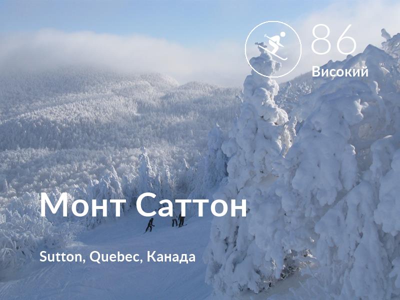 Лижі comfort level is 86 in Монт Саттон