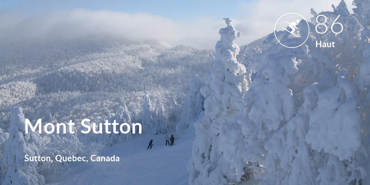 Ski comfort level is 86 in Mont Sutton