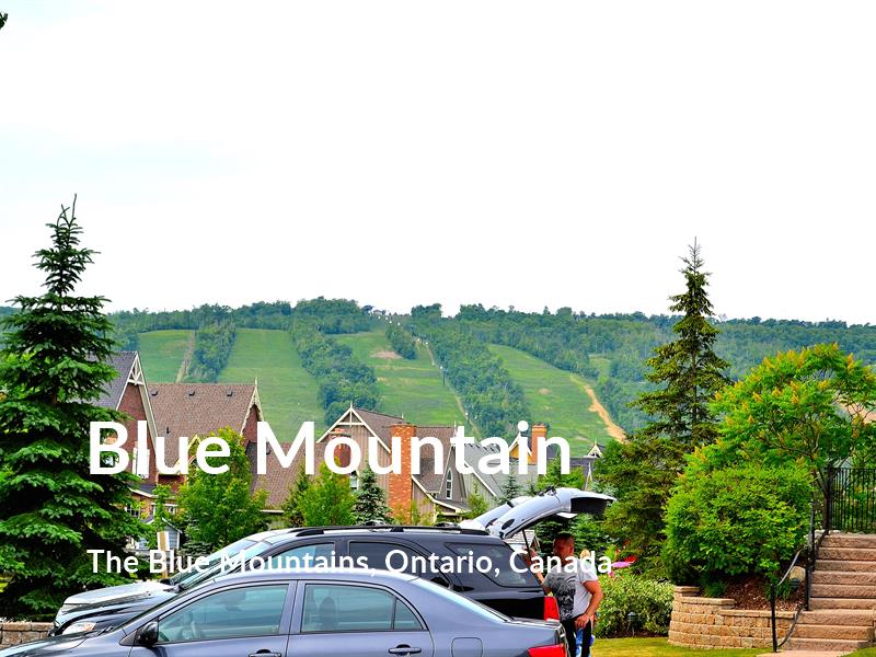 Hiking comfort level is 95 in Blue Mountain