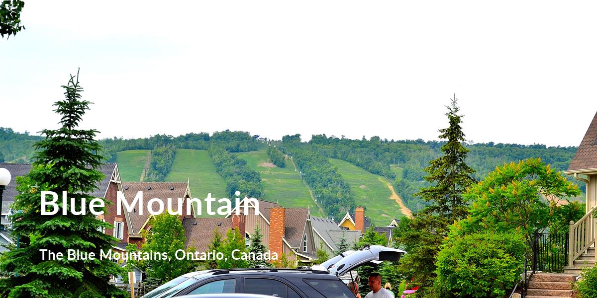 Hiking comfort level is 76 in Blue Mountain