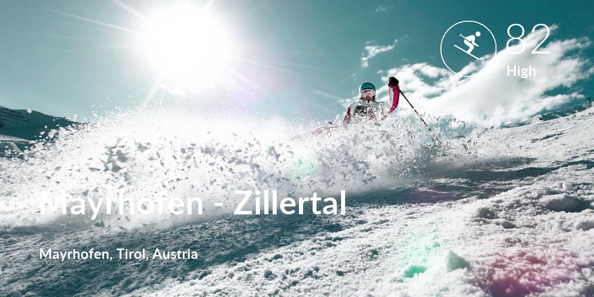 Skiing comfort level is 82 in Mayrhofen - Zillertal