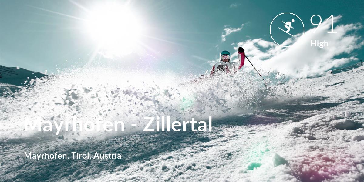 Skiing comfort level is 91 in Mayrhofen - Zillertal