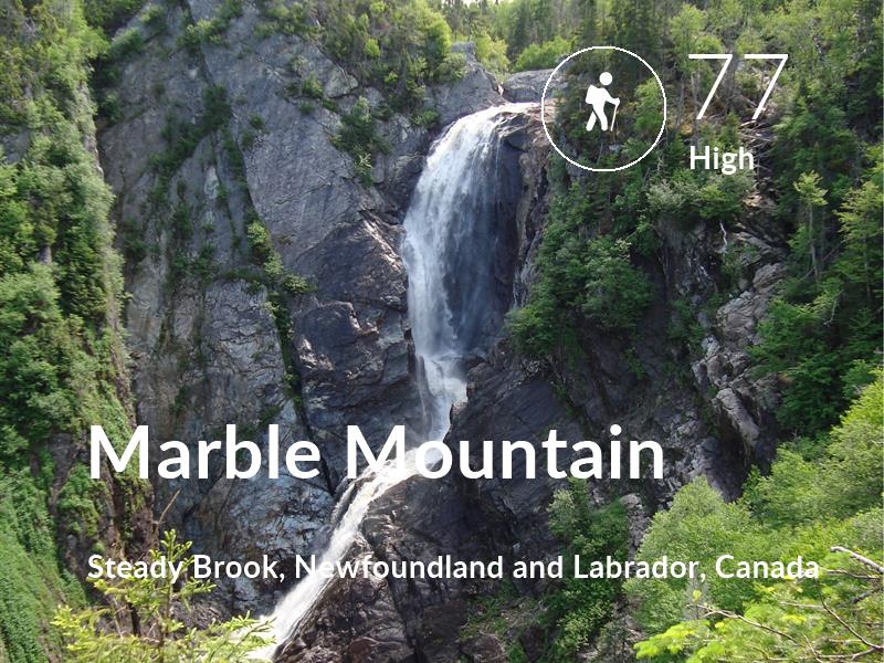 Hiking comfort level is 77 in Marble Mountain