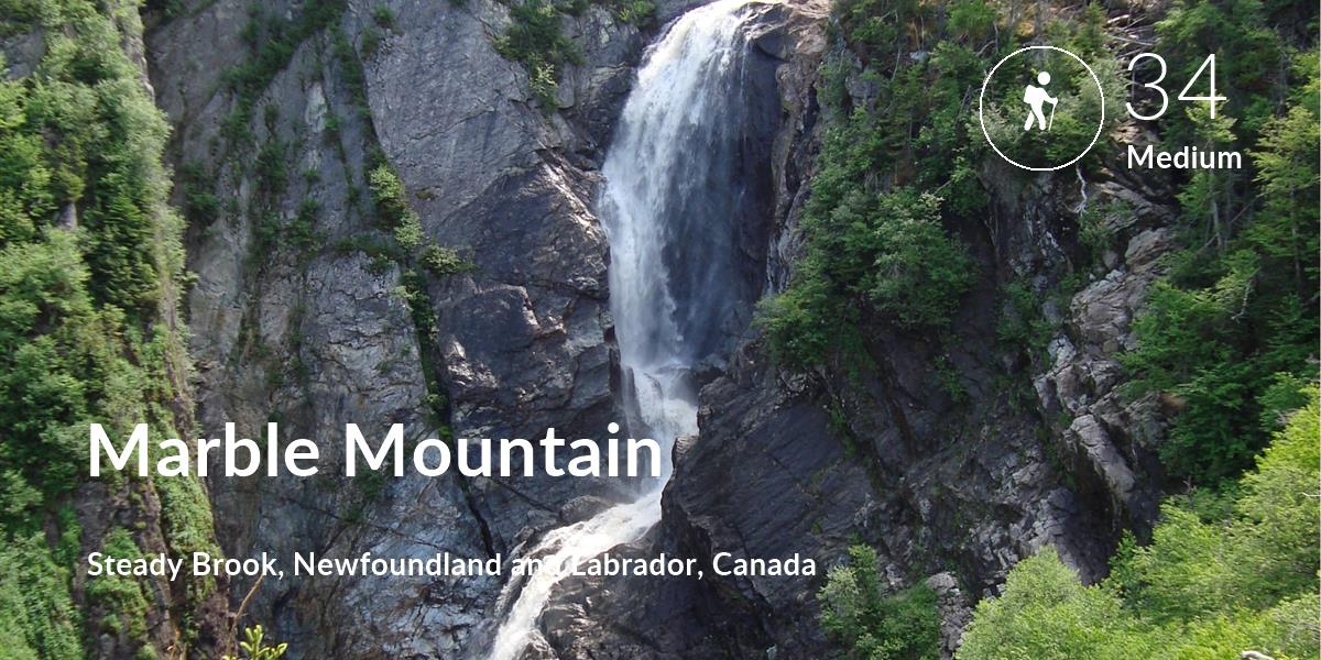 Hiking comfort level is 34 in Marble Mountain