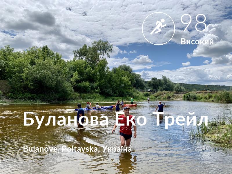 Біг comfort level is 98 in Буланова Еко Трейл