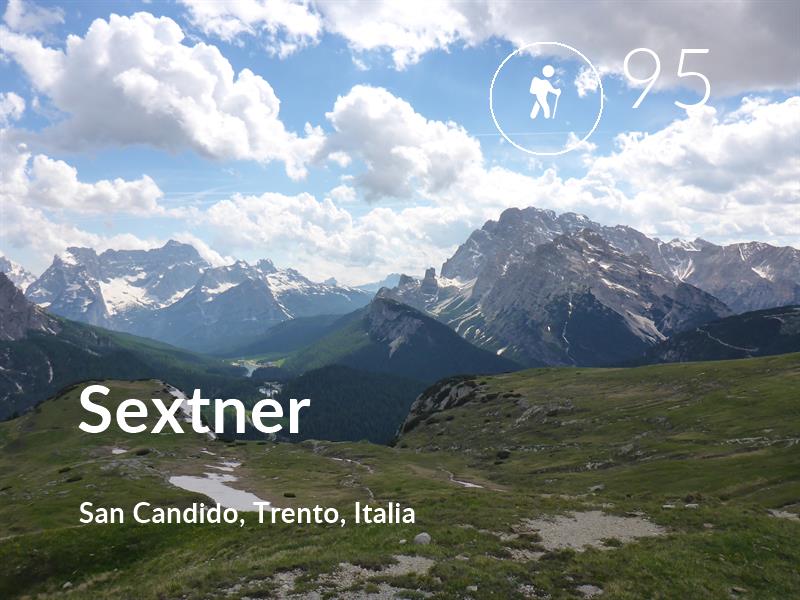 Senderismo comfort level is 95 in Sextner