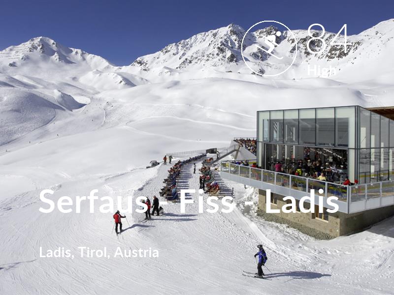 Skiing comfort level is 84 in Serfaus - Fiss - Ladis