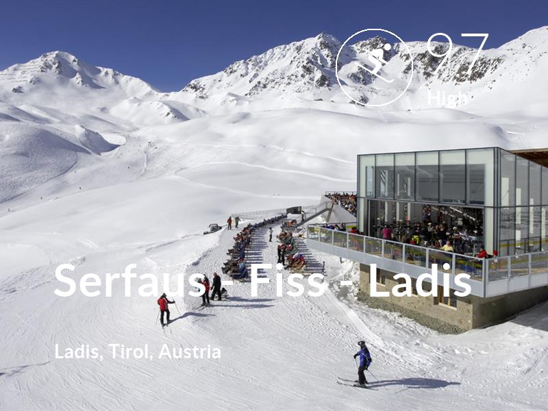 Skiing comfort level is 97 in Serfaus - Fiss - Ladis