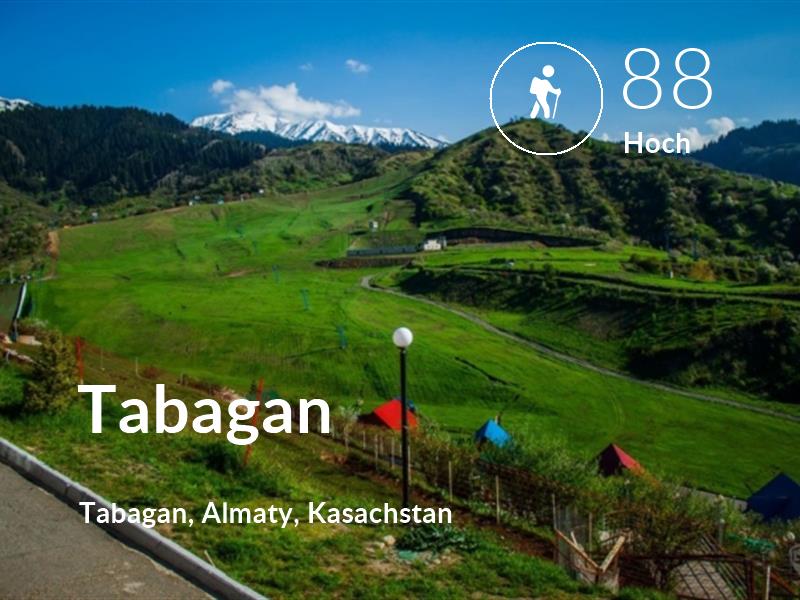 Wandern comfort level is 88 in Tabagan