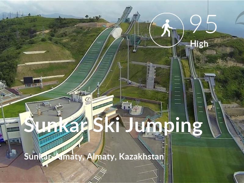Walking comfort level is 95 in Sunkar Ski Jumping