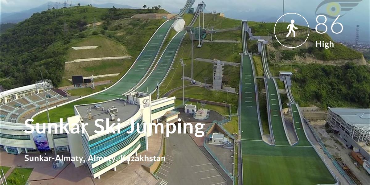 Walking comfort level is 86 in Sunkar Ski Jumping