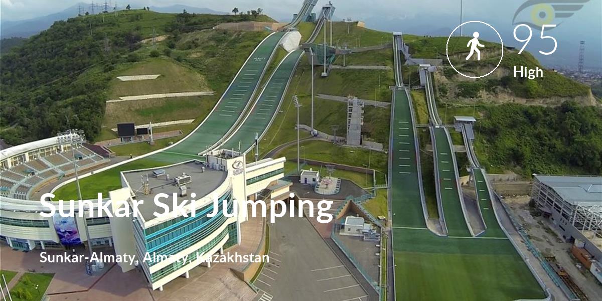 Walking comfort level is 95 in Sunkar Ski Jumping