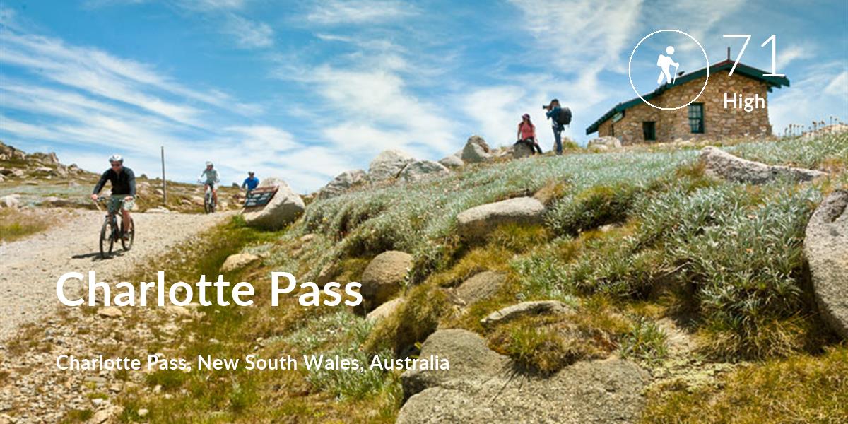 Hiking comfort level is 71 in Charlotte Pass