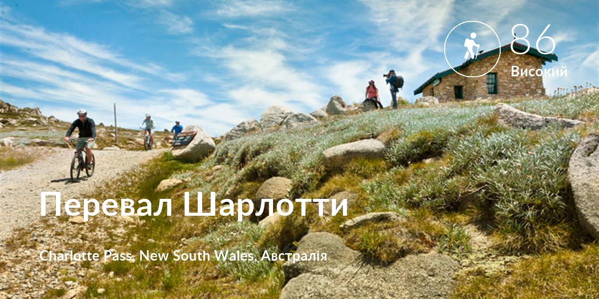 Похід comfort level is 86 in Перевал Шарлотти