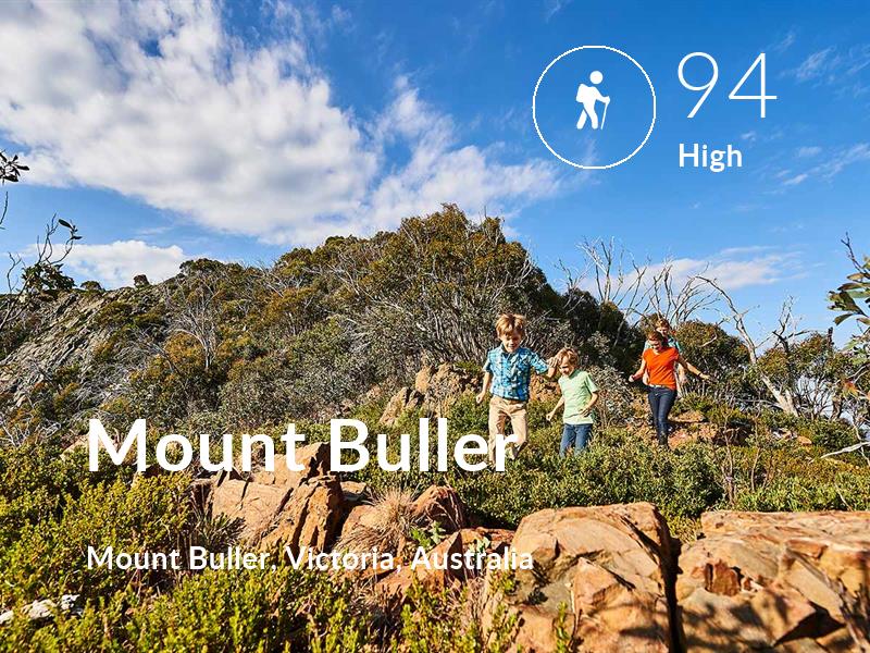 Hiking comfort level is 94 in Mount Buller