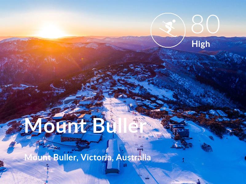 Skiing comfort level is 80 in Mount Buller